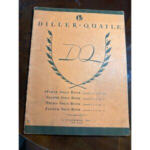 Diller-Quaile First Solo Book For Piano Playing By Angela Diller +         64-34